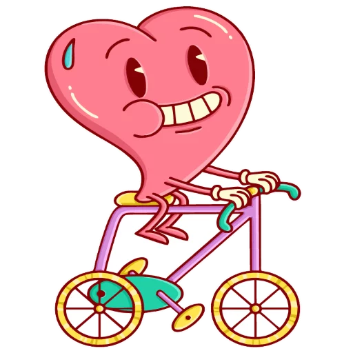 ❤ Стикер «Loving heart» для Telegram