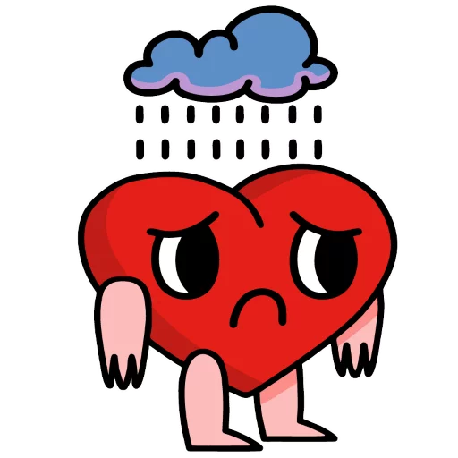 ❤ Стикер «Loving heart» для Telegram