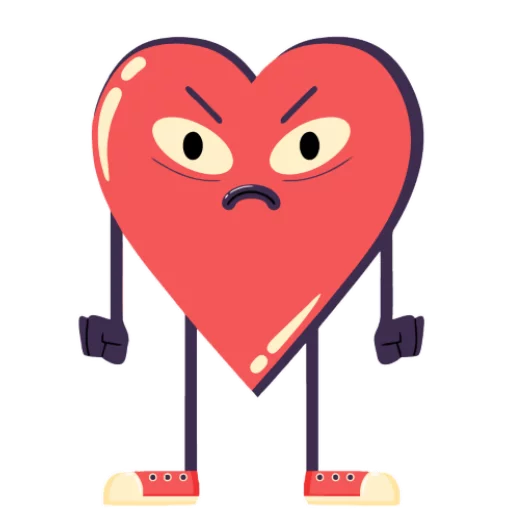 ❤ Стикер «Loving heart» для Telegram