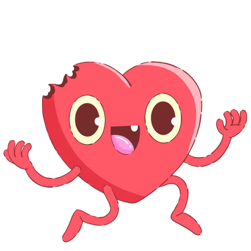 ❤ Стикер «Loving heart» для Telegram
