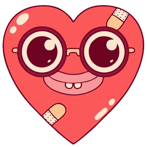 ❤ Стикер «Loving heart» для Telegram