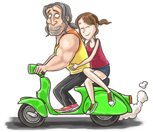 🏍 Стикер «Lovin You» для Telegram