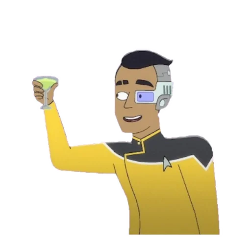 🥂 Стикер «Star Trek Lower Decks» для Telegram