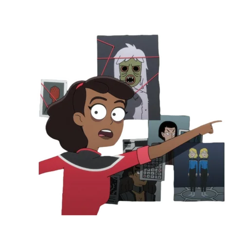 😵‍💫 Стикер «Star Trek Lower Decks» для Telegram