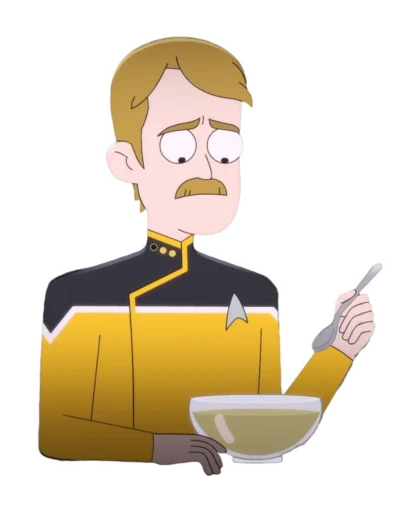 😔 Стикер «Star Trek Lower Decks» для Telegram