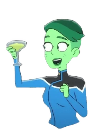 🥂 Стикер «Star Trek Lower Decks» для Telegram