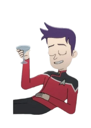 🥂 Стикер «Star Trek Lower Decks» для Telegram