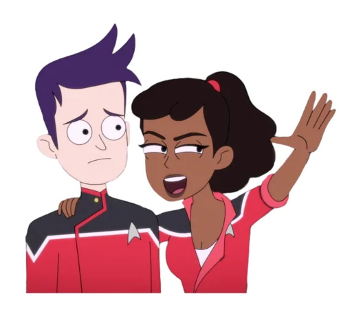 🙃 Стикер «Star Trek Lower Decks» для Telegram