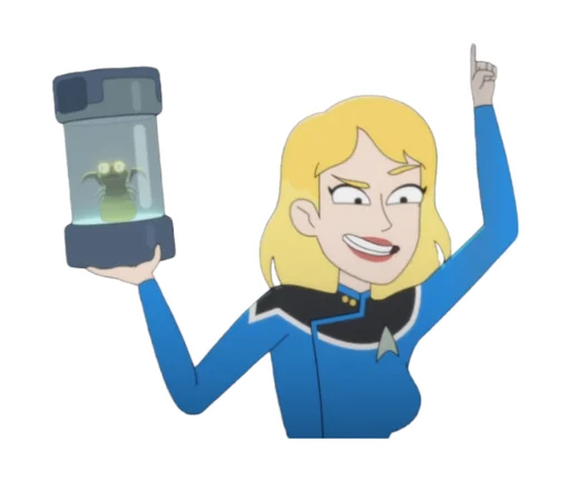 🙋‍♀ Стикер «Star Trek Lower Decks» для Telegram