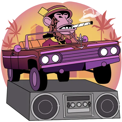💎 Стикер «Low Rider» для Telegram