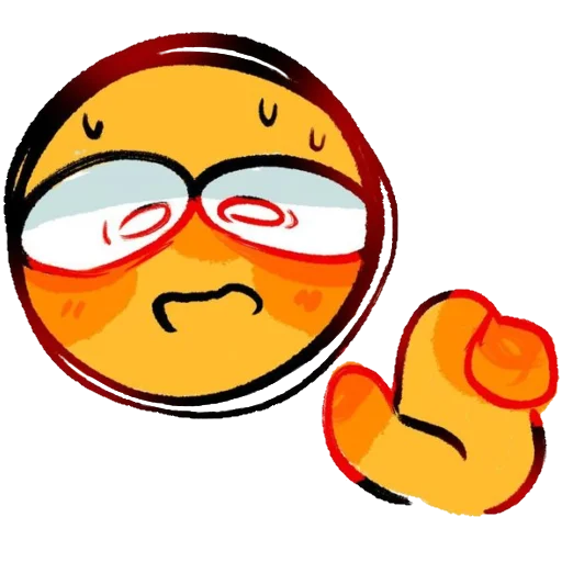 😰 Стикер «cool emoji» для Telegram