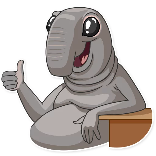 👍 Стикер «Homunculus Loxodontus» для Telegram