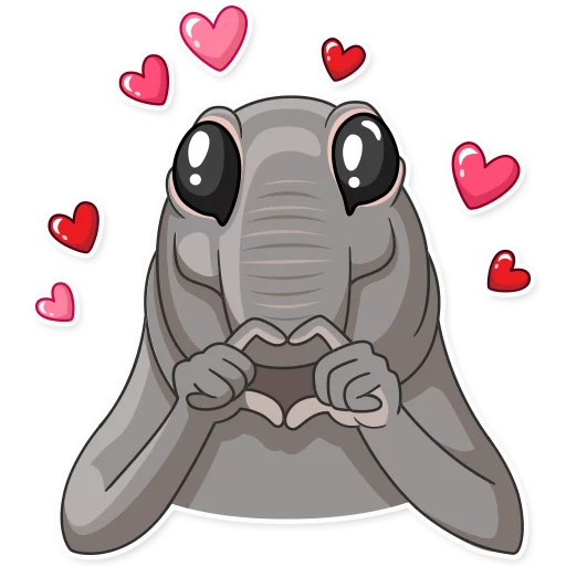 ❤ Стикер «Homunculus Loxodontus» для Telegram