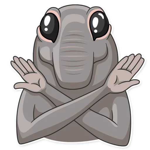 🙅 Стикер «Homunculus Loxodontus» для Telegram
