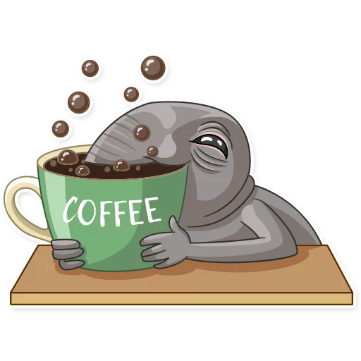 ☕ Стикер «Homunculus Loxodontus» для Telegram