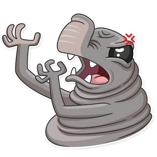 😡 Стикер «Homunculus Loxodontus» для Telegram