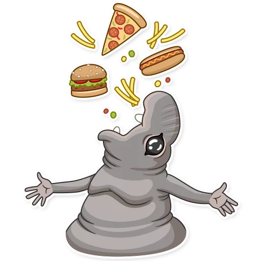 🍔 Стикер «Homunculus Loxodontus» для Telegram