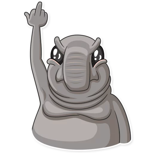 🖕 Стикер «Homunculus Loxodontus» для Telegram