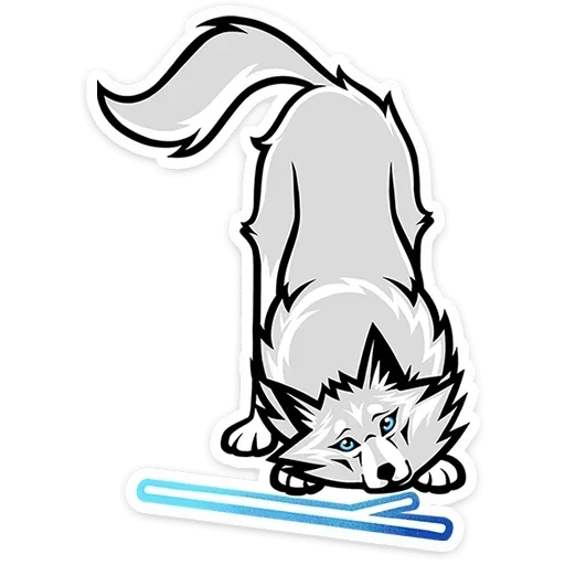 🙂 Стикер «Волчара» для Telegram