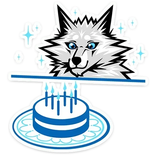 🎂 Стикер «Волчара» для Telegram