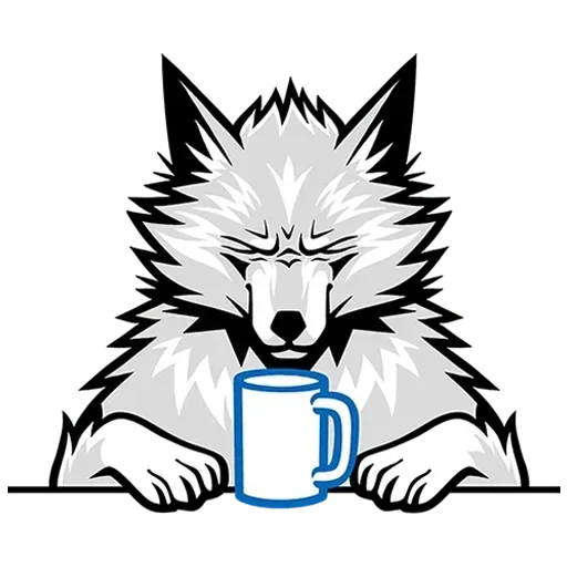 ☕ Стикер «Волчара Без Текста» для Telegram