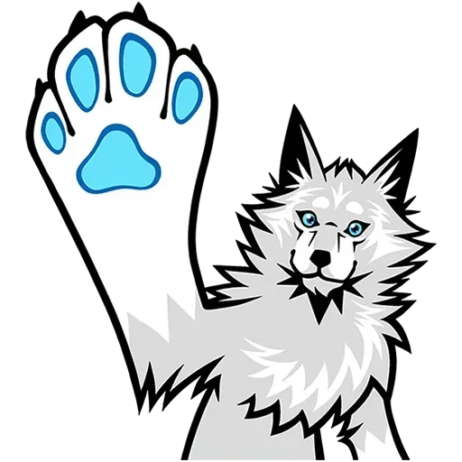 🙋 Стикер «Волчара Без Текста» для Telegram