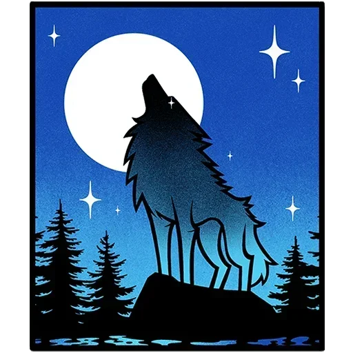 🌕 Стикер «Волчара Без Текста» для Telegram