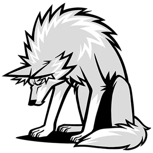 😕 Стикер «Волчара Без Текста» для Telegram
