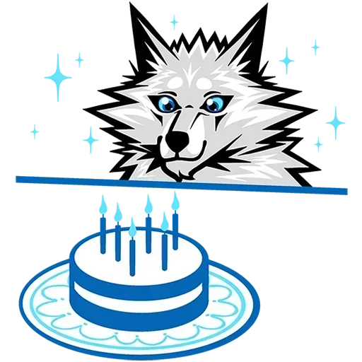 🎂 Стикер «Волчара Без Текста» для Telegram