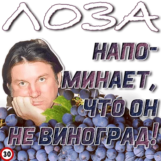 😒 Стикер «Лоза Молвит» для Telegram