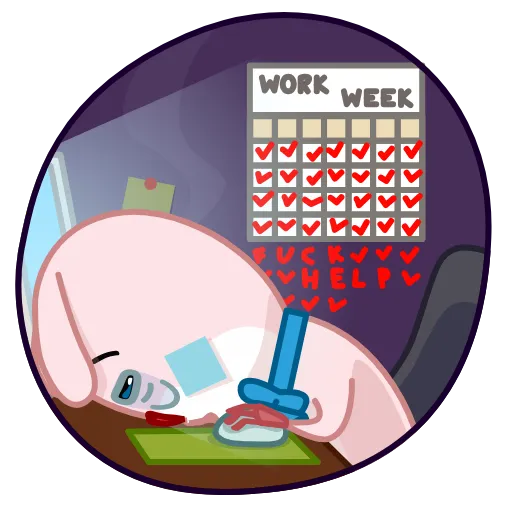 😪 Стикер «Bowtie Bunny» для Telegram