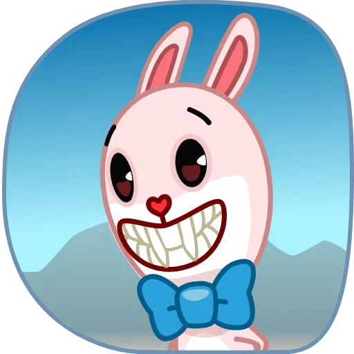 😈 Стикер «Bowtie Bunny» для Telegram