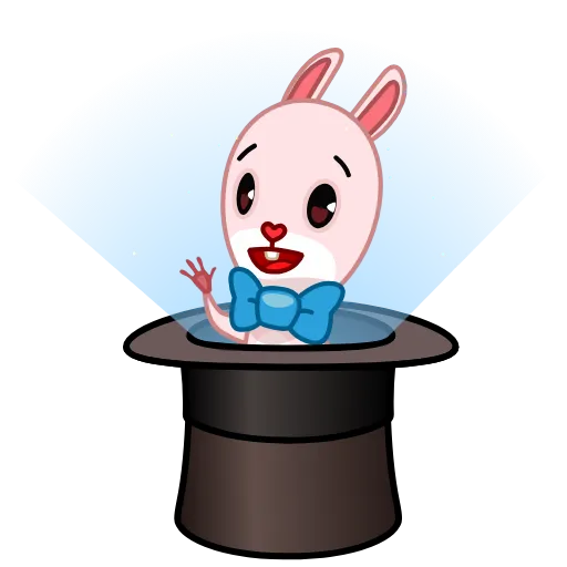 👋 Стикер «Bowtie Bunny» для Telegram
