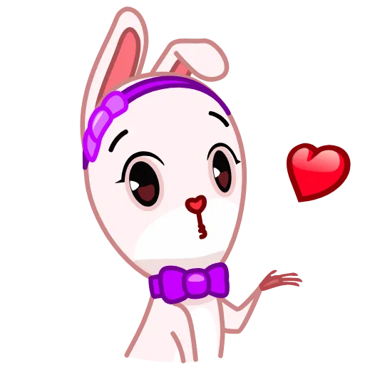 😘 Стикер «Bowtie Bunny» для Telegram