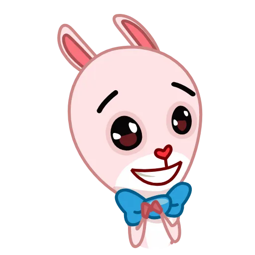 😃 Стикер «Bowtie Bunny» для Telegram