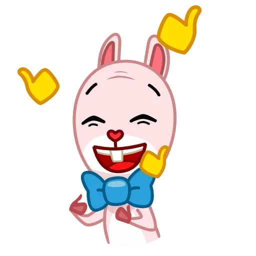 👍 Стикер «Bowtie Bunny» для Telegram