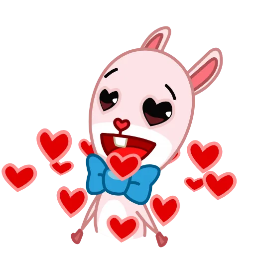 😍 Стикер «Bowtie Bunny» для Telegram