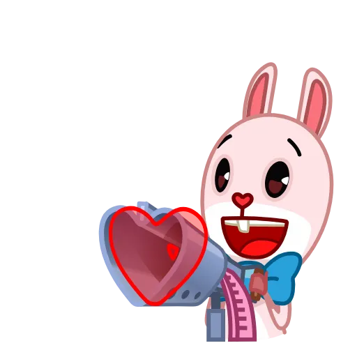 😃 Стикер «Bowtie Bunny» для Telegram