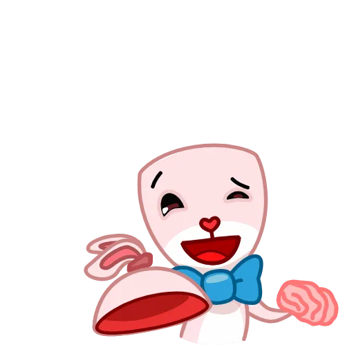 😃 Стикер «Bowtie Bunny» для Telegram