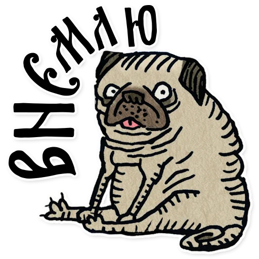 👆 Стикер «Lubok_RU» для Telegram