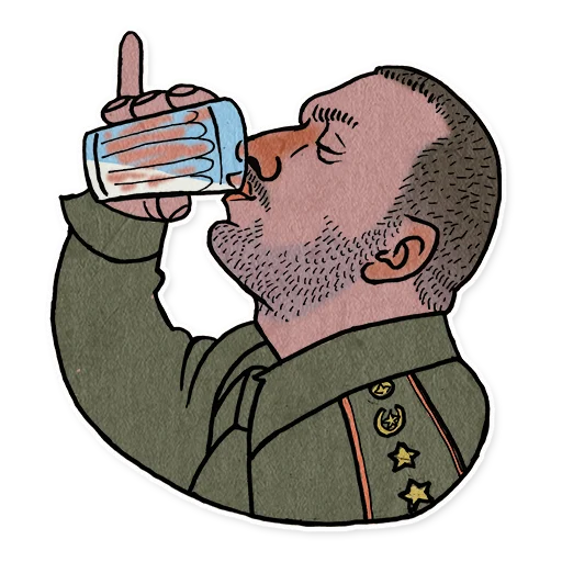 🥃 Стикер «Lubok_RU» для Telegram