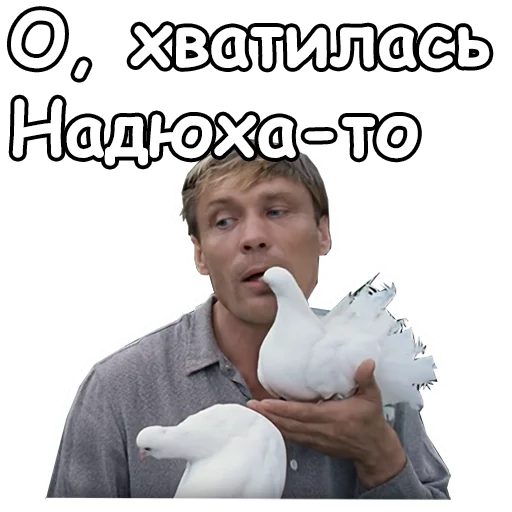 😜 Стикер «Любовь и голуби» для Telegram