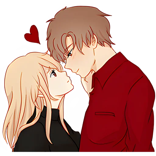 😘 Стикер «Любовь в воздухе 2» для Telegram