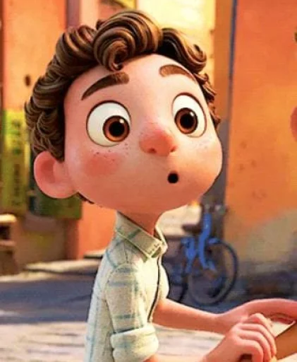 Стикерпак Luca (Pixar) для Telegram