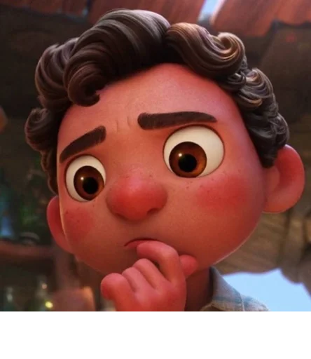 🤔 Стикер «Luca (Pixar)» для Telegram