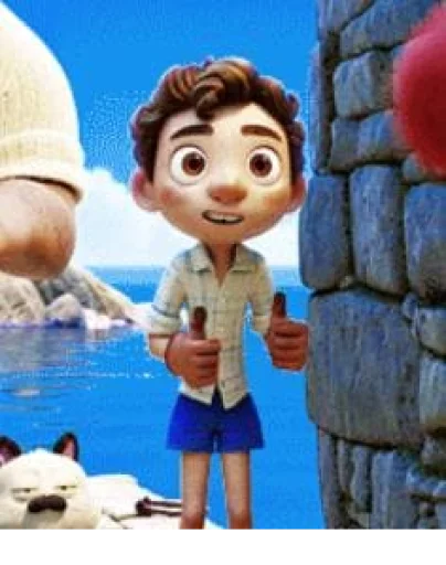 👍 Стикер «Luca (Pixar)» для Telegram