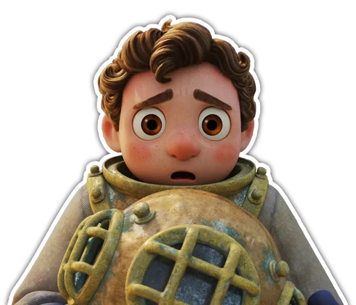 🏊‍♂️ Стикер «Luca» для Telegram