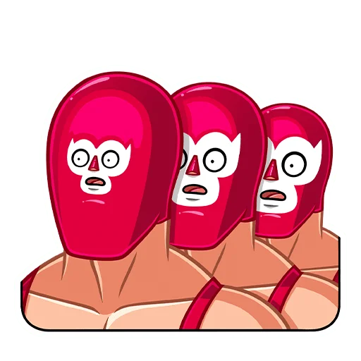 😳 Стикер «Лучадор Бобо» для Telegram