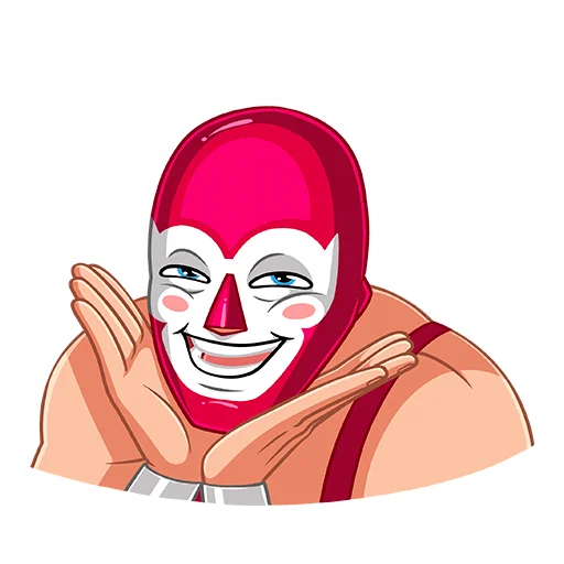 😊 Стикер «Лучадор Бобо» для Telegram