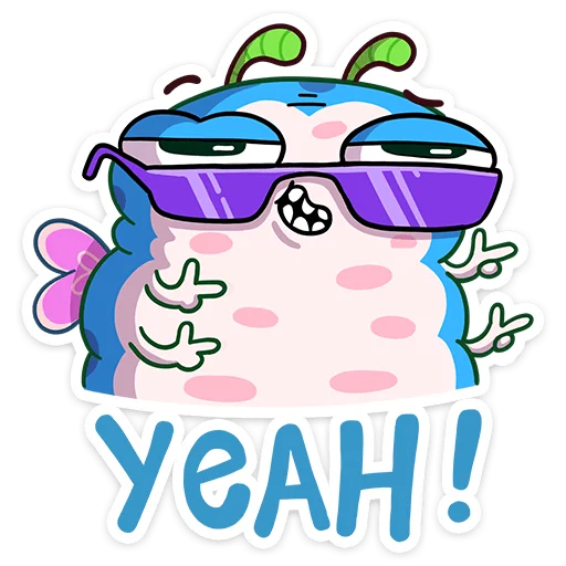 😎 Стикер «Бабочка Лусия» для Telegram